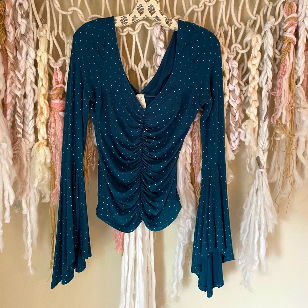 Free People Bell Sleeve Top